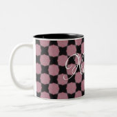 HAMbWG - Mug de café - rose et noir (Gauche)