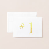 HAMbWG - Numéro de table dans Foil (Devant avec enveloppe)