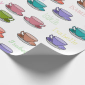 HAMbWG Pastel Tea Cups Cadeaupapier (Hoek)