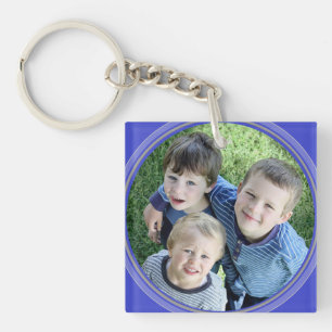 HAMbWG Periwinkle Gefraste Acrylfoto Sleutelhanger