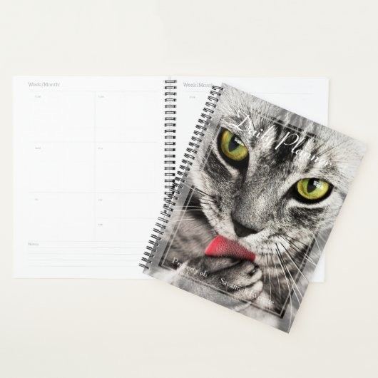 HAMbWG - Photo Daily Planner - Amoureux des chats (Devant avec enveloppe)