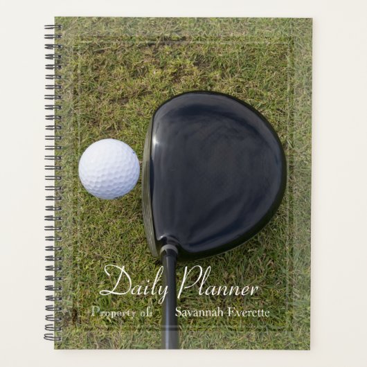 HAMbWG - Photo Daily Planner - Golf Club & Ball (Devant)