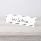 HAMbWG - Plaque de nom de bureau - N'importe quell (Devant)