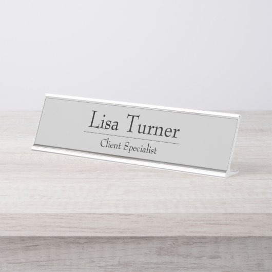 HAMbWG - Plaque de nom du bureau - Nom et titre (Devant)