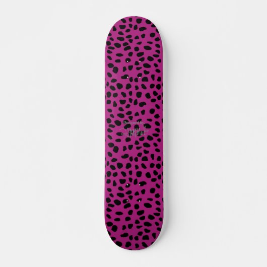 HAMbWG Roze luipaard Skateboard (Voorkant)