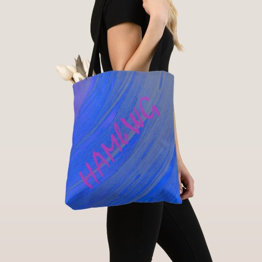 HAMbWG - Sac fourre-tout - Flèche violette bleue H (De près)