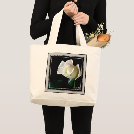 HAMbWG - Sac fourre-tout - Rose blanche (Devant (produit))