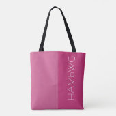 HAMbWG - Sac fourre-tout - rose/rose avec logo HAM (Dos)