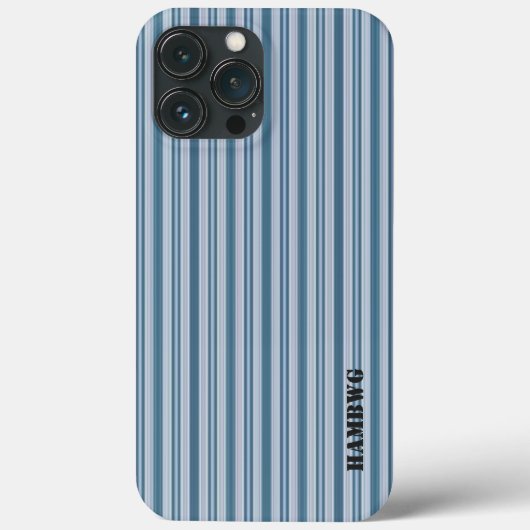 HAMbWG - Samsung Cell Phone Case - Blue Stripes (Achterkant)