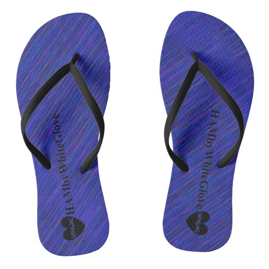 HAMbWG - Sangle fine - Tongs - Mélange bleu royal (Semelle)