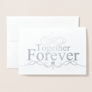 HAMbWG - Silver Foil Kaart - Samen Forever