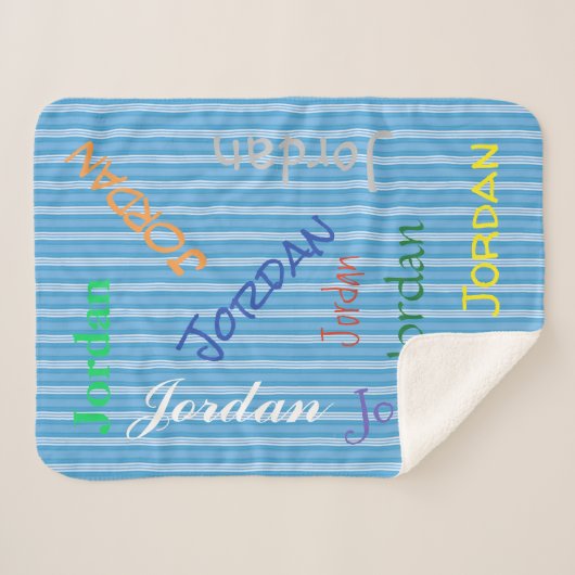 HAMbWG - Softest Fleece - Jouw naam! Sherpa Deken (Voorkant (horizontaal))