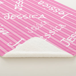 HAMbWG - Softest Fleece - Jouw naam! Sherpa Deken