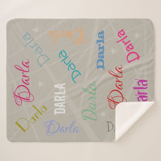 HAMbWG - Softest Fleece - Jouw naam! Sherpa Deken (Voorkant (horizontaal))