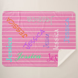 HAMbWG - Softest Fleece - Jouw naam! Sherpa Deken