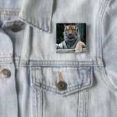 HAMbWG - Square Button - Tiger (In situ)