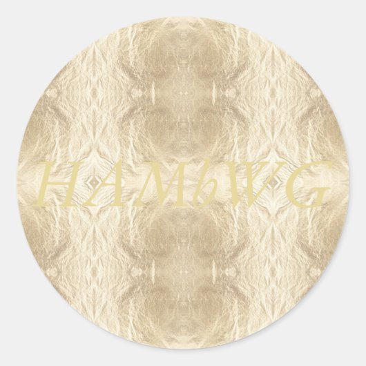 HAMbWG - Sticker - Gold Logo (Voorkant)