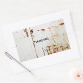 HAMbWG - Stickers - Distressed White avec logo (Enveloppe)
