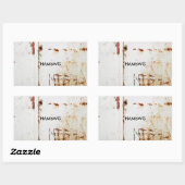HAMbWG - Stickers - Distressed White avec logo (Feuille)