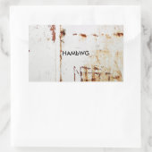 HAMbWG - Stickers - Distressed White avec logo (Sac)