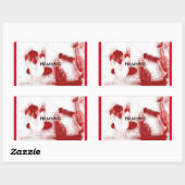 HAMbWG - Stickers - Skate Boarders Resting - Red (Feuille)