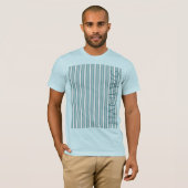 HAMbWG - T-Shirt - Aqua Stripe (Devant entier)