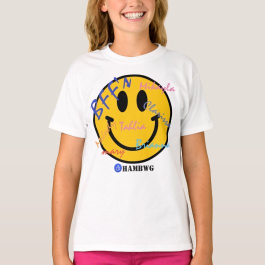 HAMbWG - T-shirts - Emoji Jaune BFF (Devant)