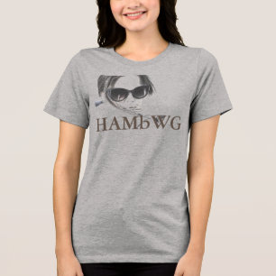 HAMbWG - T-Shirts - HAMbWG B W Face w Logo 4