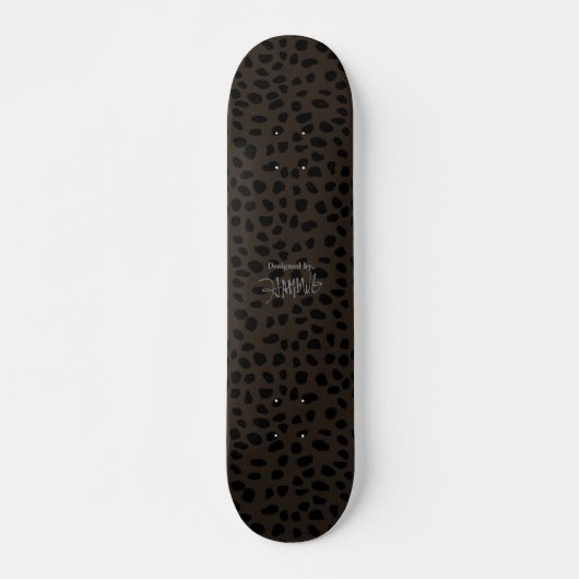 HAMbWG Taupe Leopard Skateboard (Voorkant)