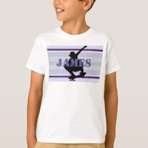HAMbWG - Ultra Violet Paarse skateboarder T-shirt