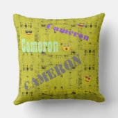 HAMbWG Vanity Coussin - Ajouter un nom - Yellow Di (Verso)