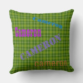 HAMbWG Vanity Coussin - Ajouter votre nom - Green  (Verso)