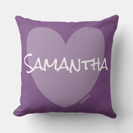 HAMbWG Vanity Pillow Heart in elke kleur met naam Kussen (Voorkant)