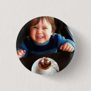 HAMbWG - Vierkante knop - Warme chocolademelk Ronde Button 3,2 Cm