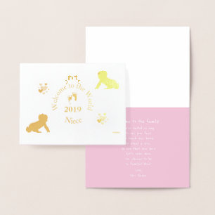 HAMbWG - Welkom in de wereld - Niece Folie Kaarten