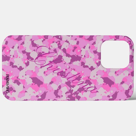HAMbWG Xtreme Phone Case - Roze Camouflage (Achterkant (horizontaal))
