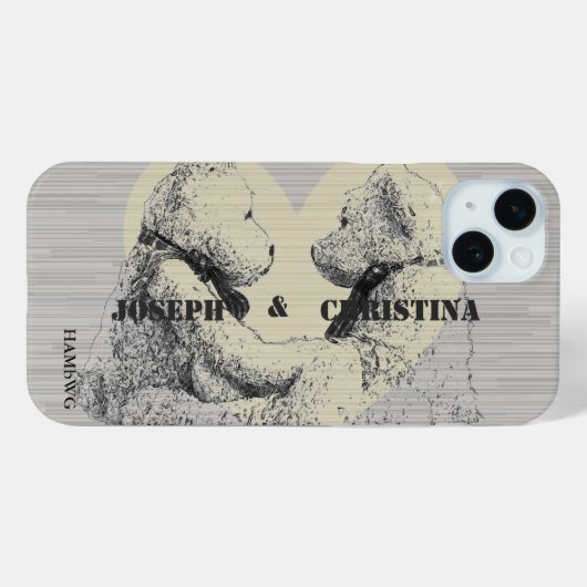 HAMbWG Xtreme Phone Case - Teddys w Love (Achterkant (horizontaal))