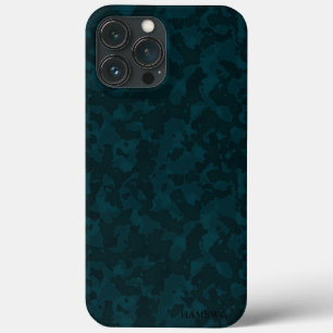 HAMbWG Xtreme-telefoondraagtas - Blauwgroen camouf iPhone 13 Pro Max Hoesje