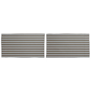 HAMbyWG - 2 Kussenslopen, King Blk/Wh/crm Strp Blk Kussensloop