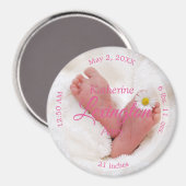 HAMbyWG - Annonce de naissance de bébé Magnet (Recto/Verso)