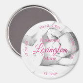 HAMbyWG - Annonce de naissance de bébé Magnet (Recto/Verso)