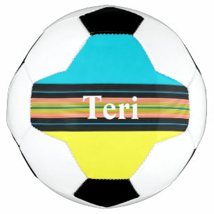 HAMbyWG - Balle de football personnalisée - Bleu J