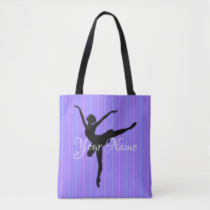 HAMbyWG Ballerina op lavendestripes Draagtas