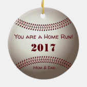 HAMbyWG - Baseball Keramisch Ornament (Achterkant)