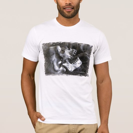HAMbyWG Basic Bella Canvas T-Shirt - Skull Pnt (Voorkant)