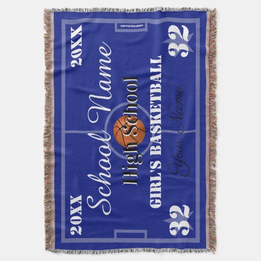 HAMbyWG - Basketball Deken (Voorkant Verticaal)