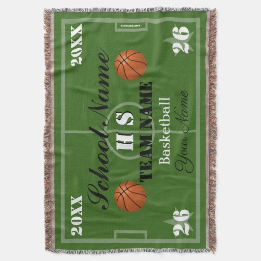 HAMbyWG Basketball Deken (Voorkant Verticaal)