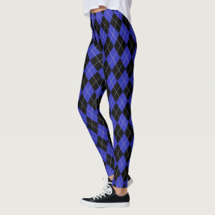 HAMbyWG Black Argyle met een andere kleur Leggings