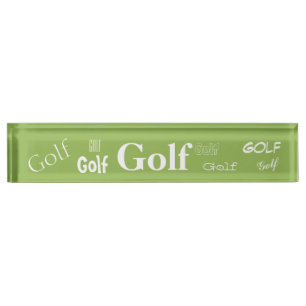 HAMbyWG - Bord Desk Name - Golf Naambordje