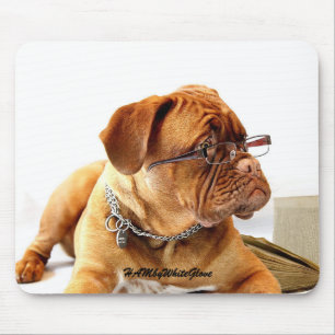 HAMbyWG - Bulldog w Glasses Mousepad Muismat
